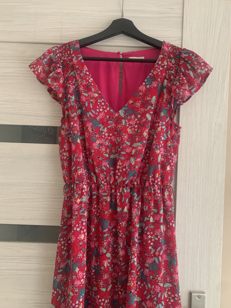Sukienka maxi letnia długa w kwiaty floral Cache Cache