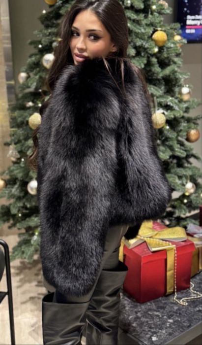 Жіноча натуральна шуба з фінського песця, s-l