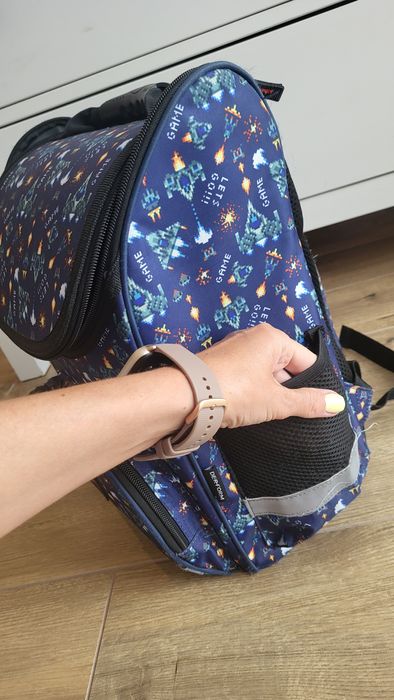 Tornister dla chłopca 1-3 Derform GAME ergonomiczny A4 odblaski kies