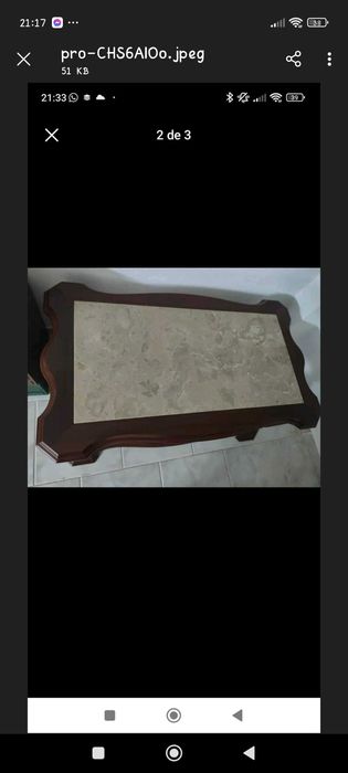 Mesa de centro de sala de estar