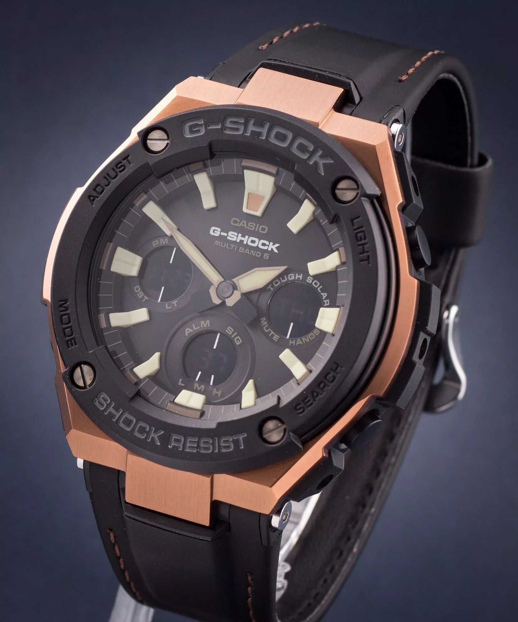 Zegarek męski Casio G-SHOCK GST-W120L-1AER Solar Waveceptor 52 mm