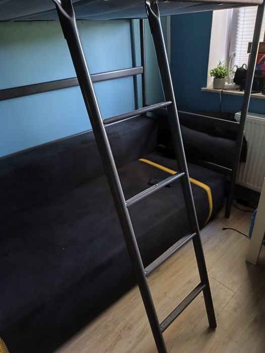 Łóżko metalowe Ikea antresola plus materac