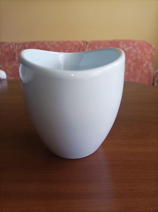 Doniczka osłonka ceramiczna Biała połysk Unikatowa!