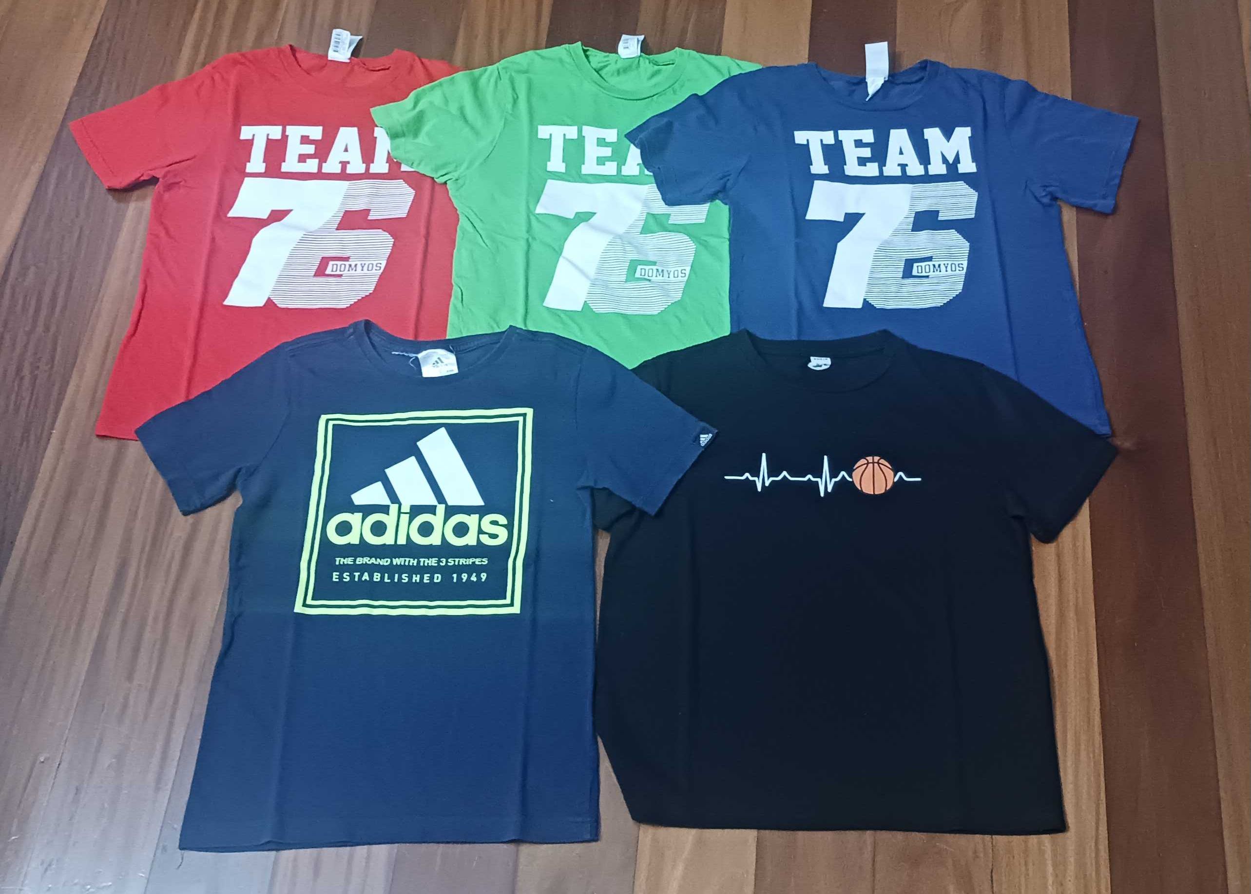 Conjunto de 5 t-shirts para criança - 10 anos