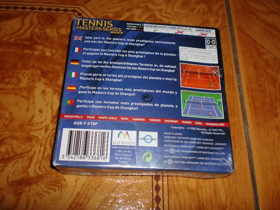 Jogo Gameboy advance Tennis master series / Gameboy Color Rugrats NOVO