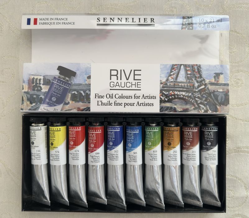 Farby olejne Sennelier Rive Gauche 10x21ml JAK NOWE, OKAZYJNA CENA