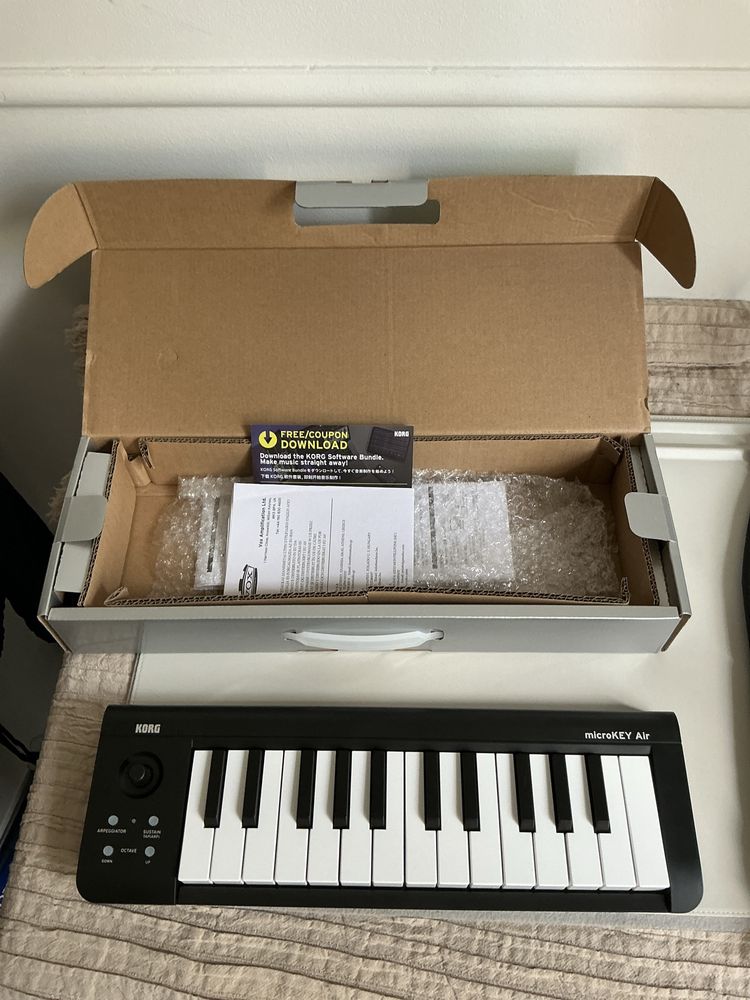 Korg microKEY AIR 25 na baterie, bluetooth midi idealnie do ipad logic