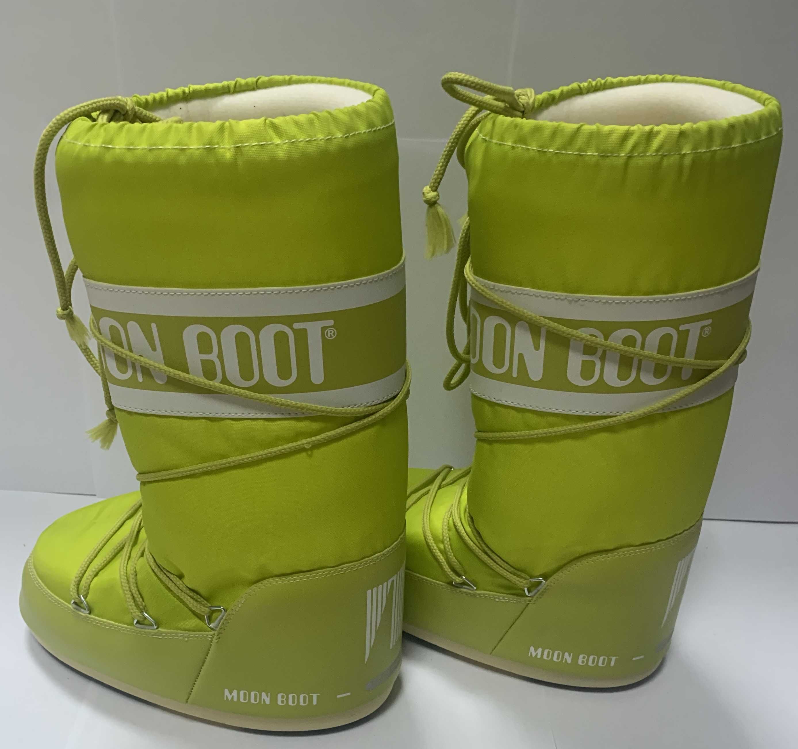 Buty śniegowce MOON BOOT NYLON limonka R 39-41