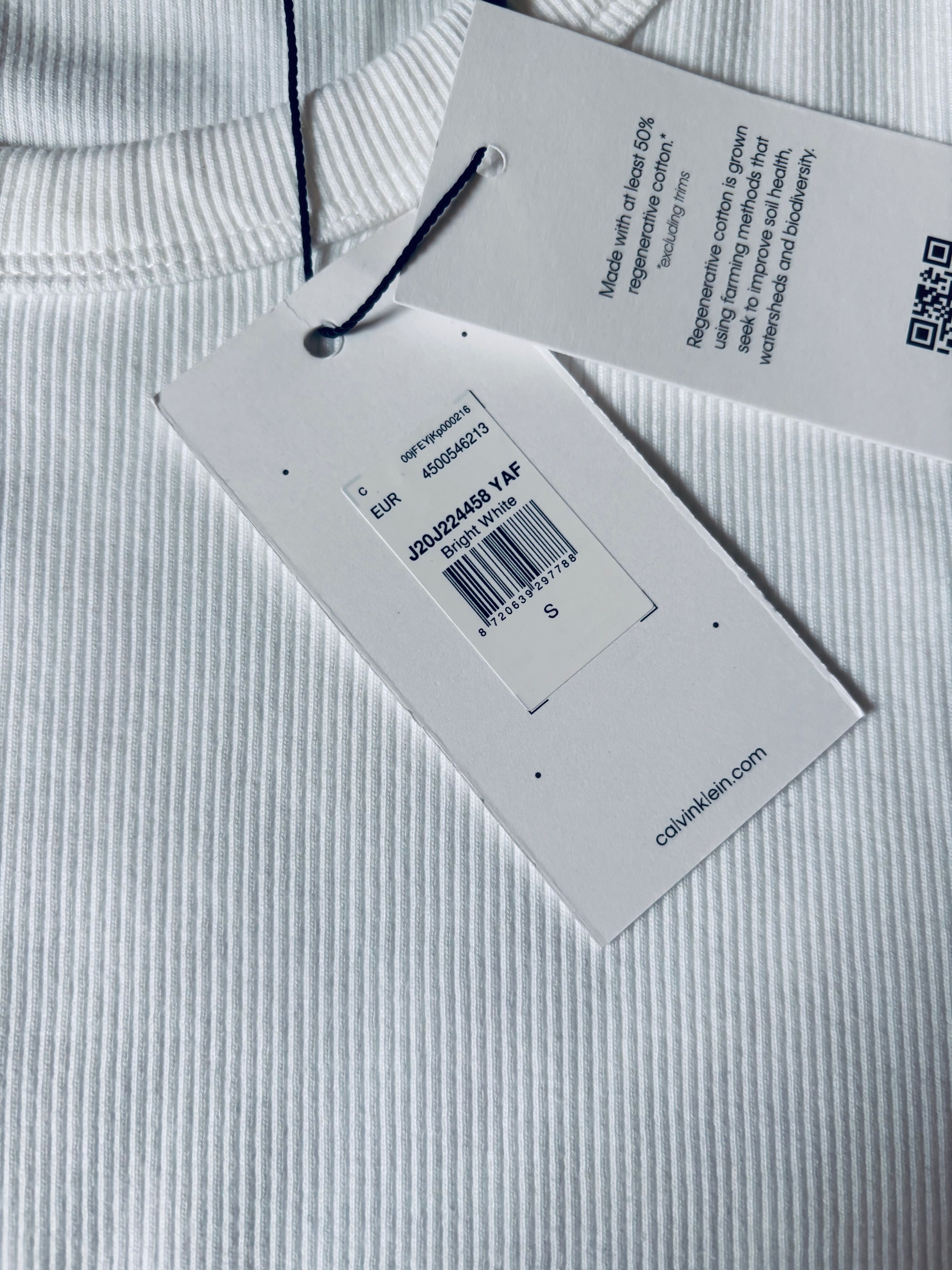 Koszulka damska Calvin Klein Jeans Rozm. s nowa biała