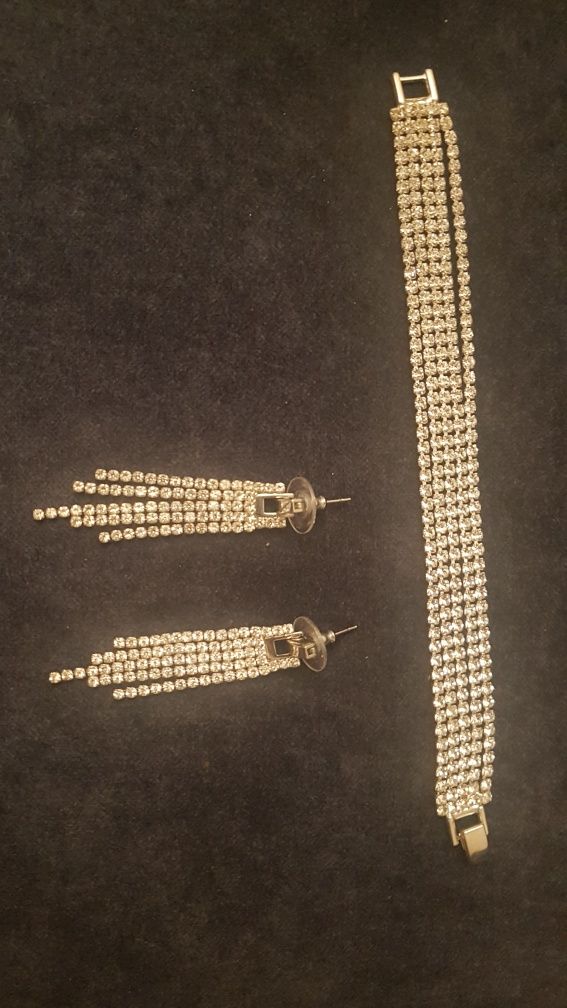 Biżuteria bransoletka z kolczykami