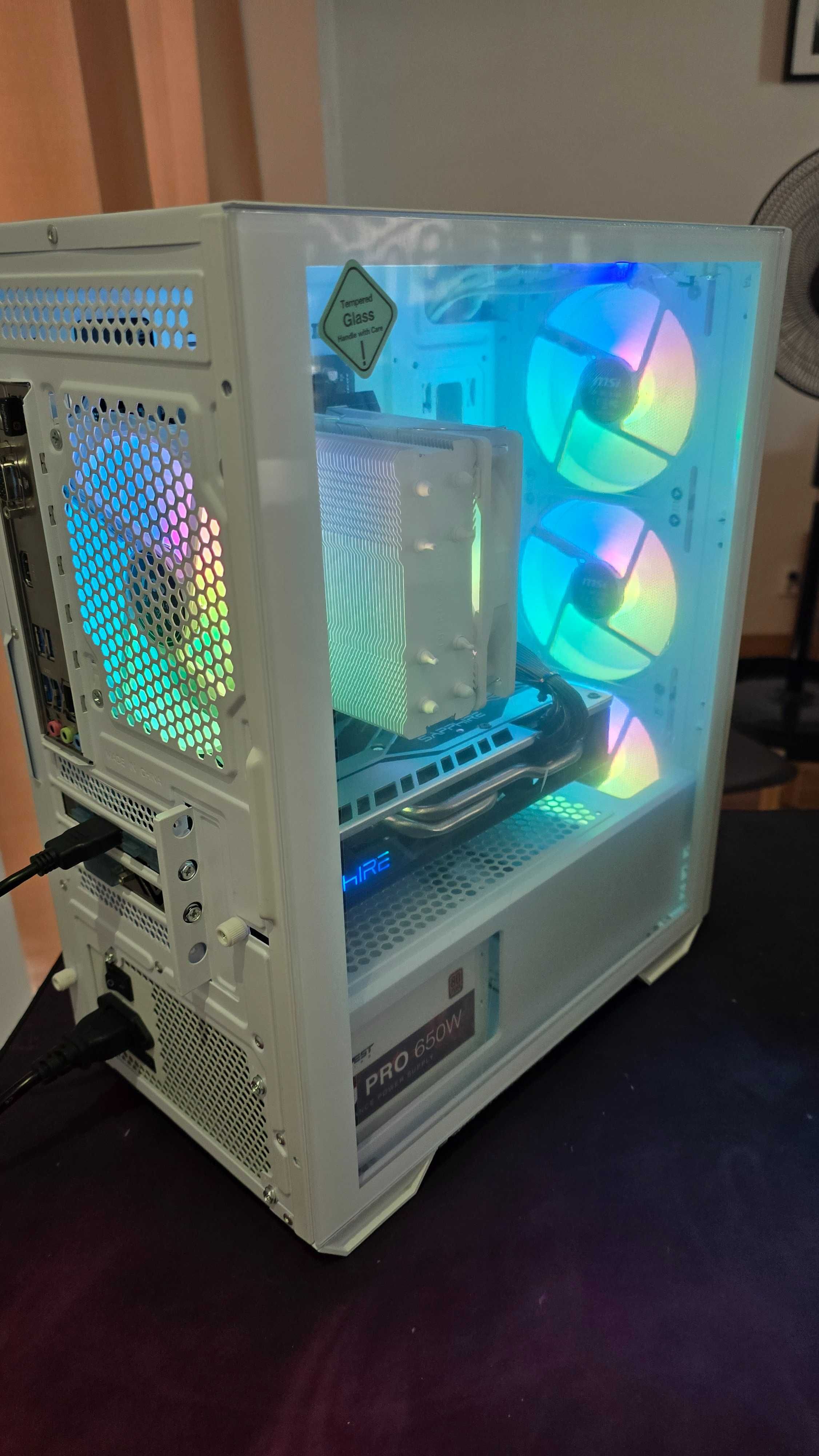 PC Gaming AMD 3600, 32Gb, NVME 512Gb Novo, s/grafica
