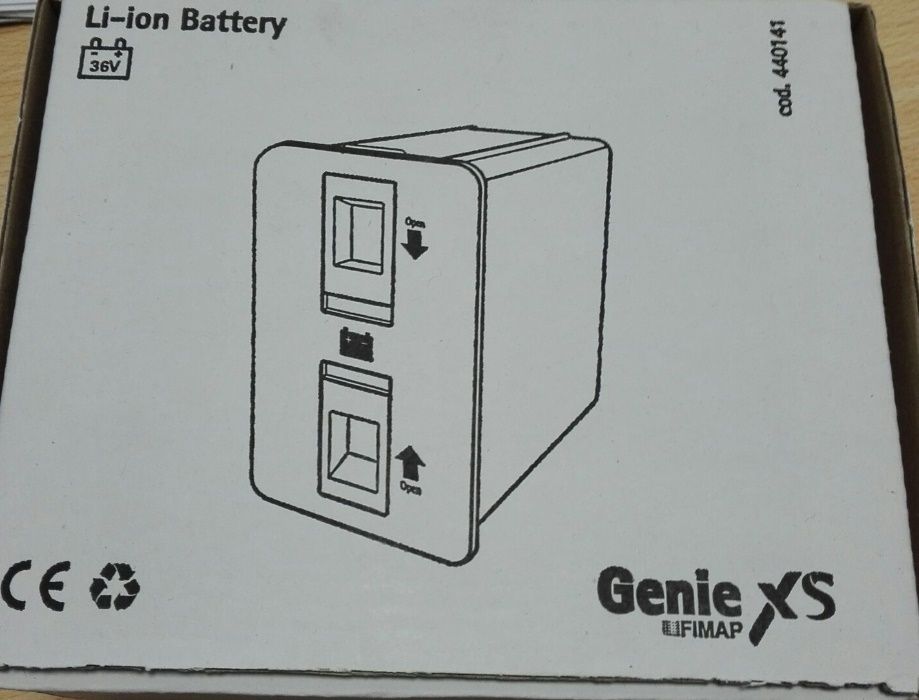 GENIE XS 36v li-ion bateria Nova