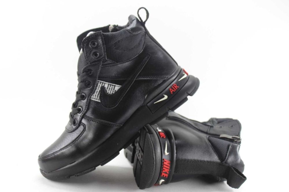 Зимові шкіряні кросівки Nike, черевики на хутрі. унісекс. з 36 по 41р