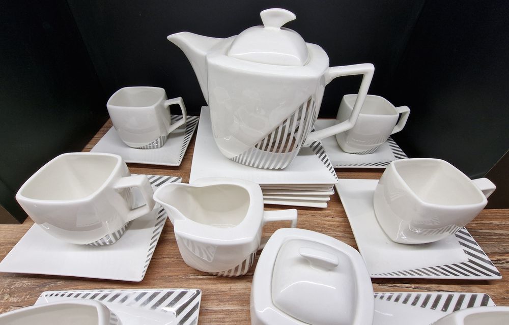 Zestaw kawowy porcelana 6szt