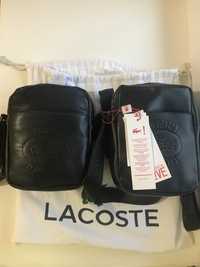 Supreme x Lacoste Shoulder Bag Black Ss18 Сумка Мессенджер