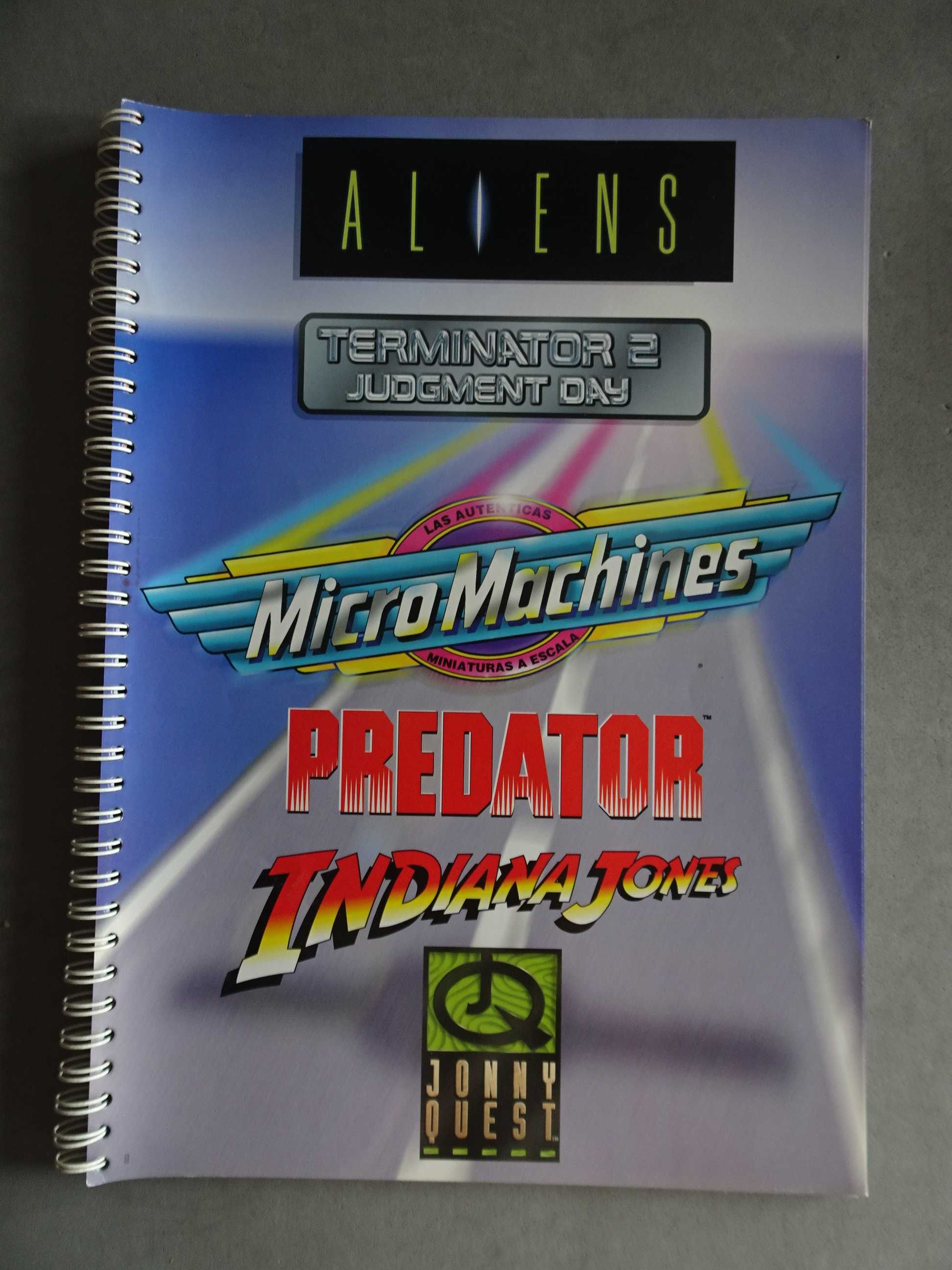 Antigo catálogo brinquedos Aliens Terminator 2, Judgment Day Micro