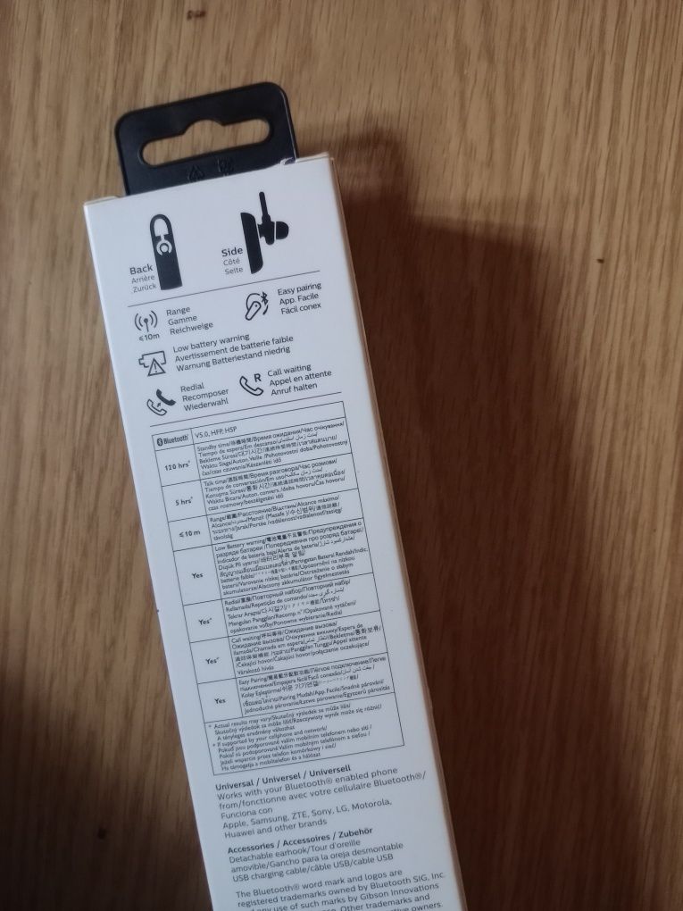 Zestaw do rozmów Philips Słuchawka Bluetooth 3.0 + EDR