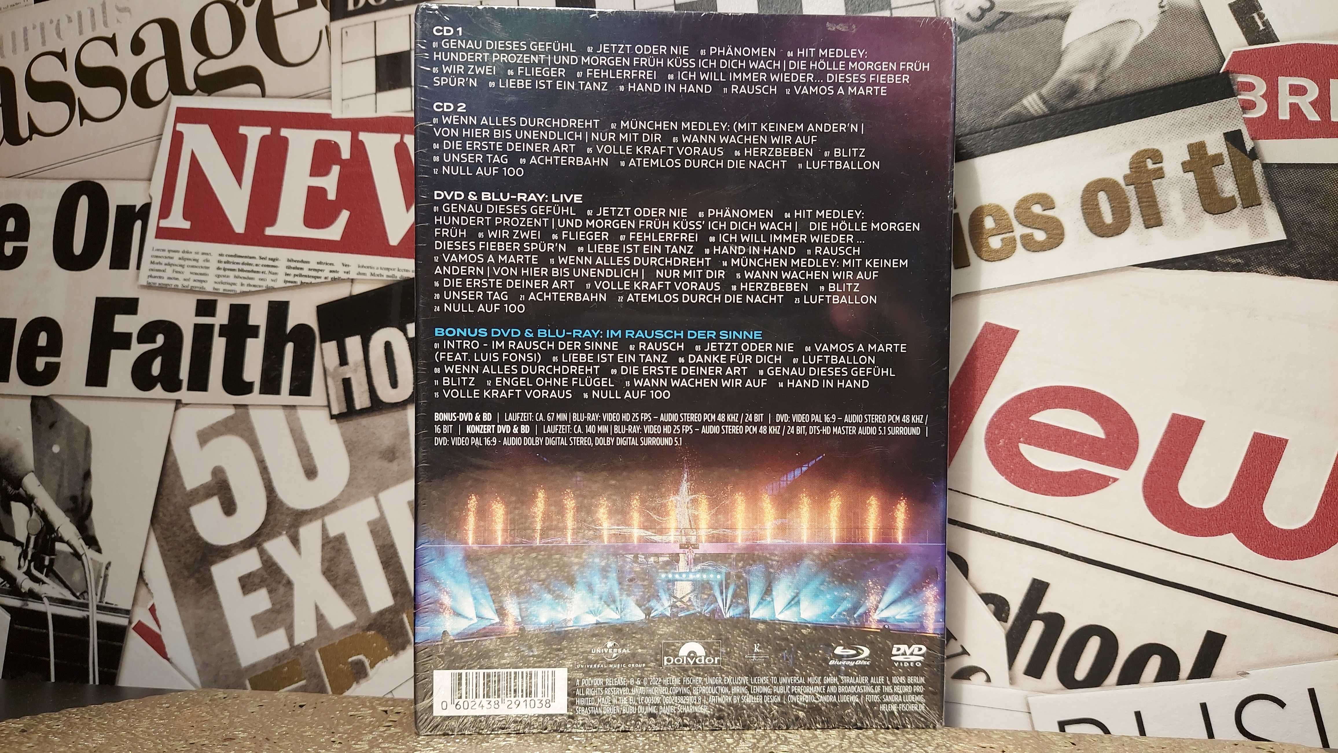 Helene Fischer - Rausch Live Koncert 2 x Blu-ray + 2 x DVD + 2 x CD