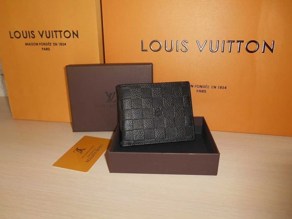 Louis Vuitton portmonetka Czarny portfel męski 009В-1
