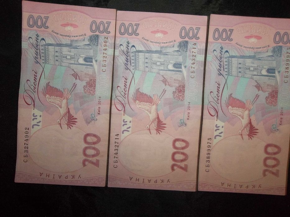 Банкнота Украины 200 грн 2014 Кубив