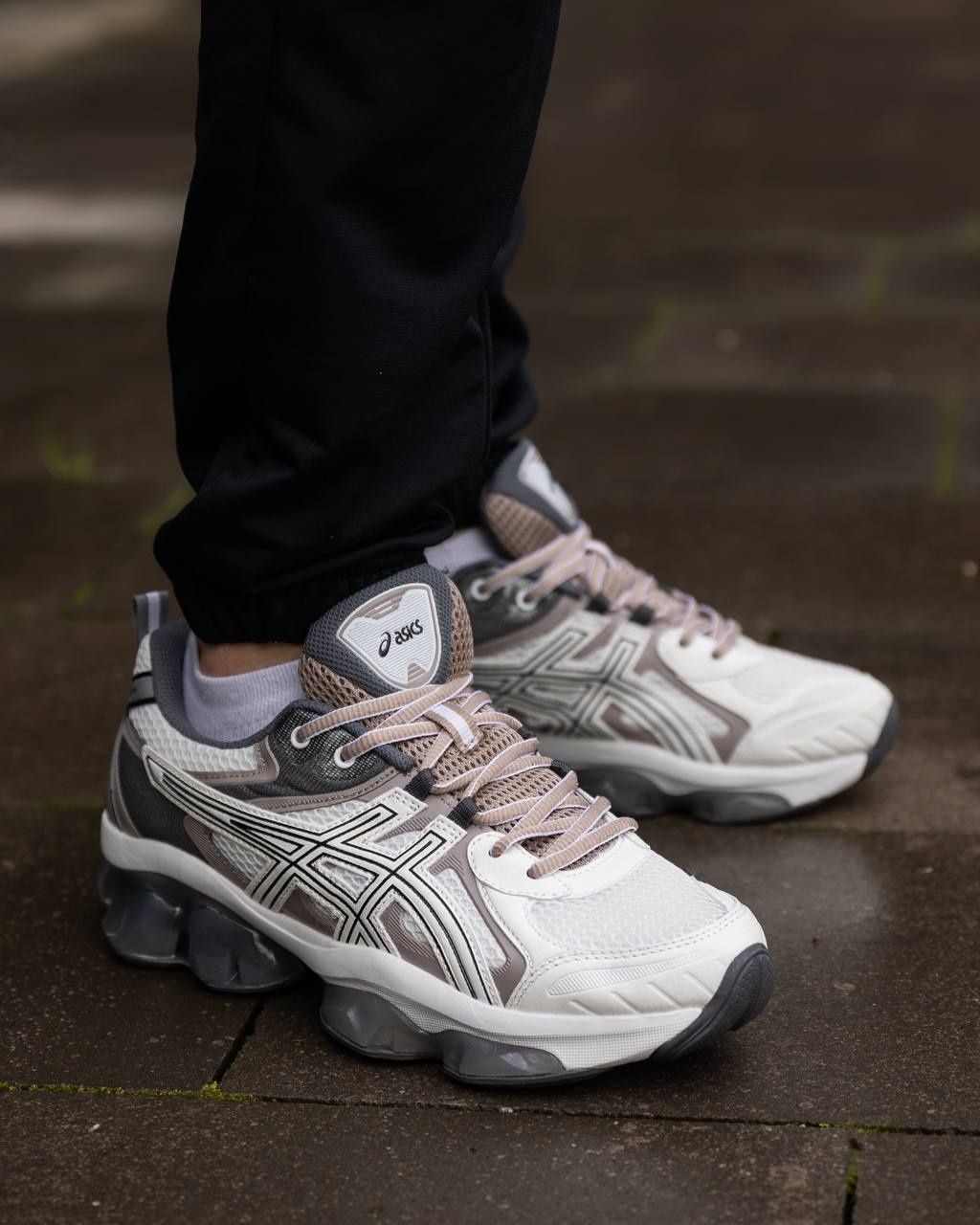 Чоловічі кросівки Asics Gel-Quantum Kinetic White Beige Black