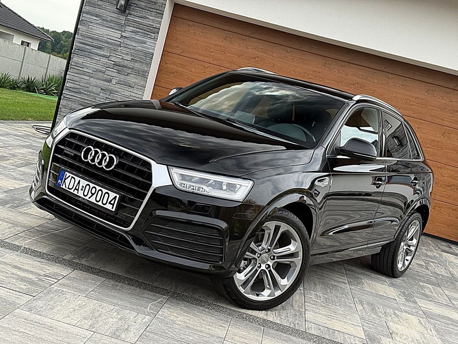 Audi Q3 S-LINE # FULL LED # 2.0 TFSI 200KM # 2016 # 164 tys km # panorama