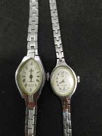 Ручные механические часы Чайка и Заря с браслетами