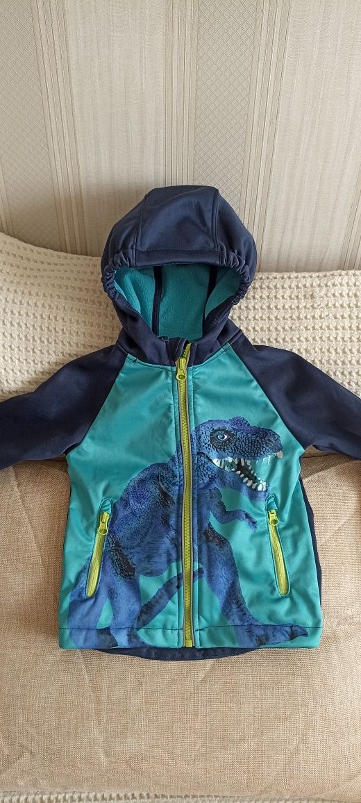 Куртка софтшел impidimpi, 86-92 см,курточка динозавр softshell,1,5-2 р