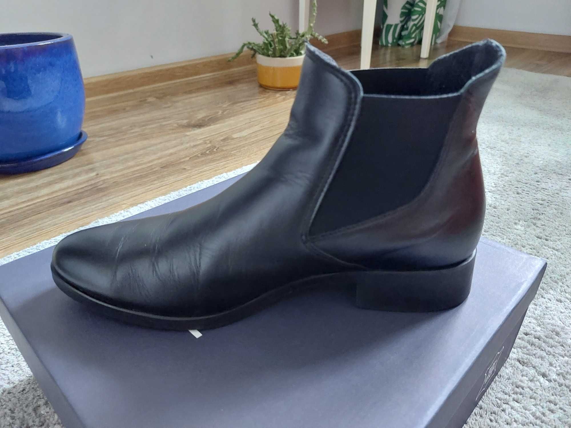 Buty damskie - sztyblety, rozmiar 40, Ryłko