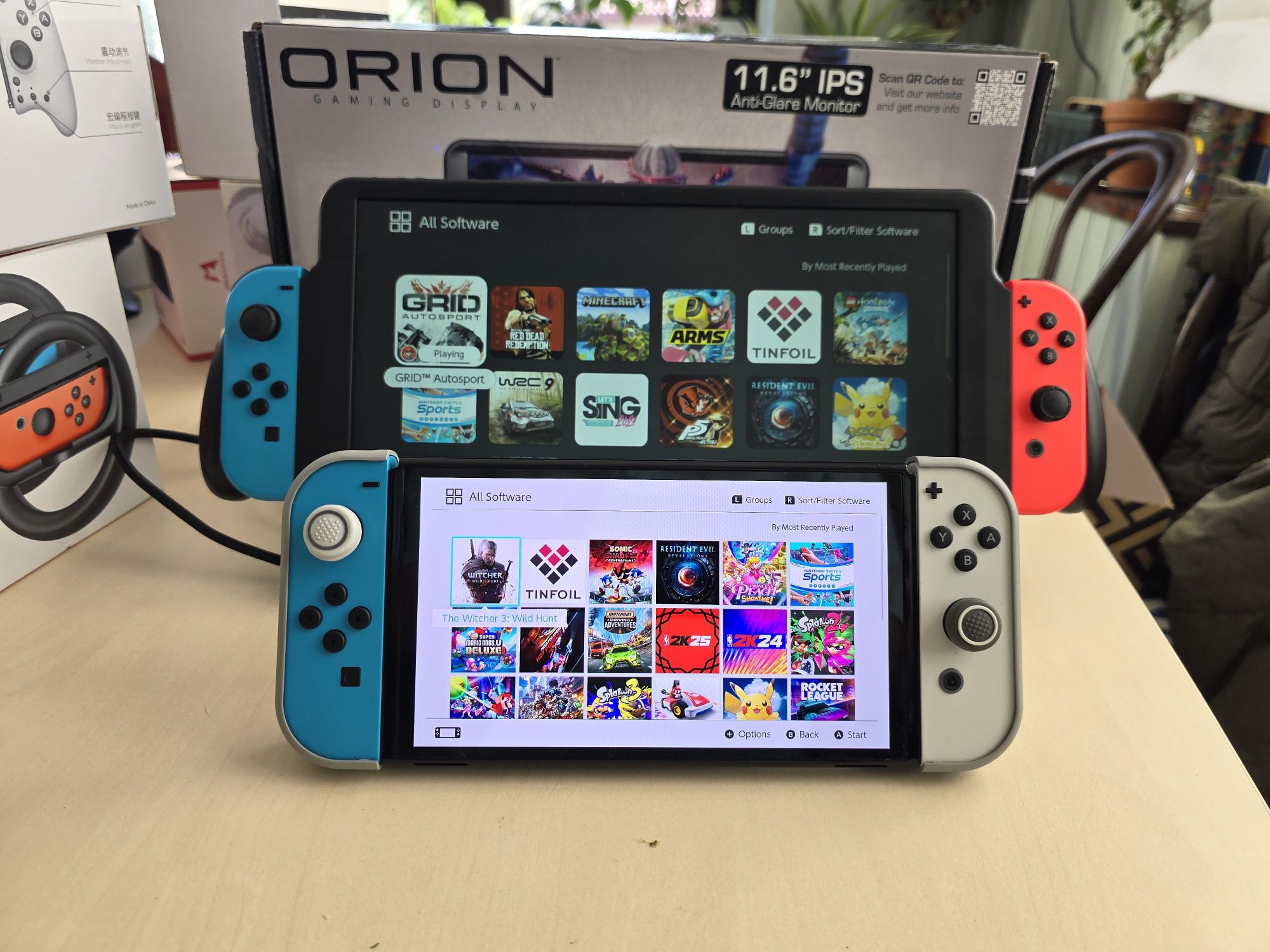 Ekran monitor przsnosny IPS 11.6 mobilny Orion 11.6 cala ps5 retro Nin
