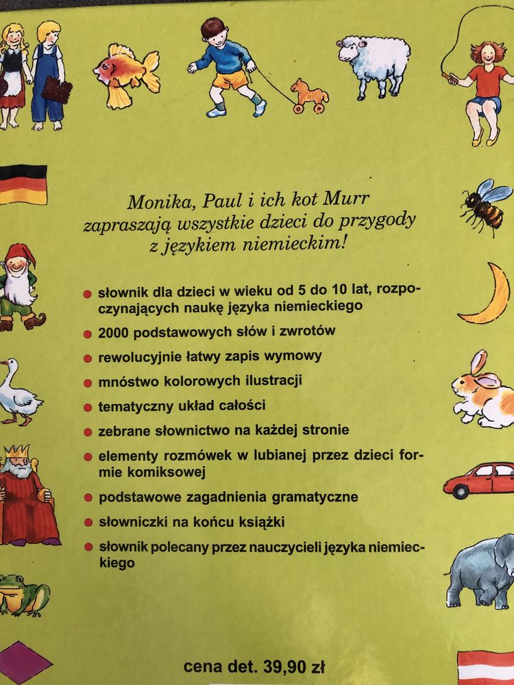 Słownik niemiecki ilustrowany dla dzieci książka