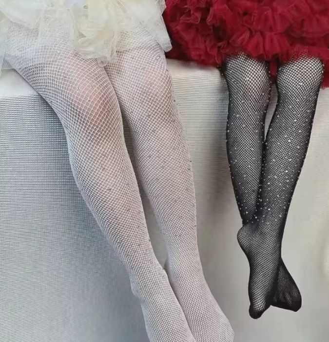 Дитячі колготи зі стразами