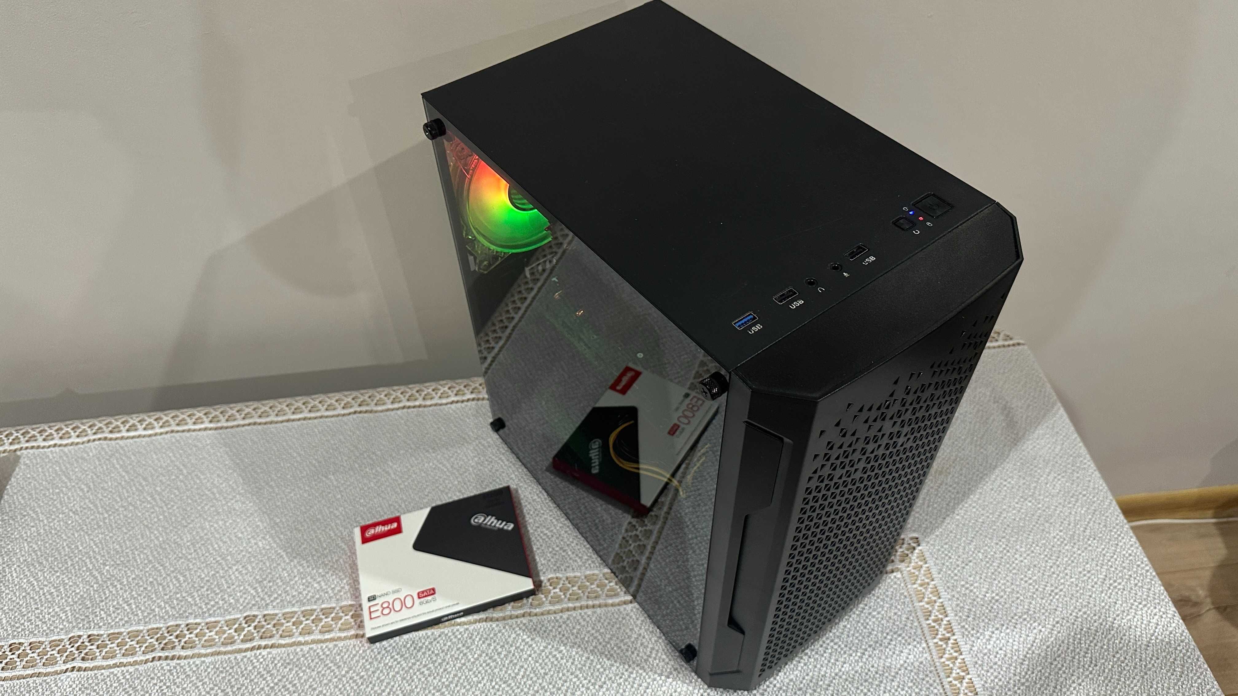 Komputer do Gier Intel Core I3-10100F/16GB DDR4/512GB SSD/RX 6600 8GB