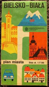 Plan Bielska-Białej archiwalny 1988 r