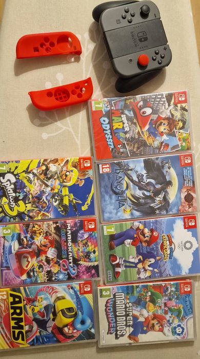 Nintendo Switch + Jogos + Acessórios excelente estado