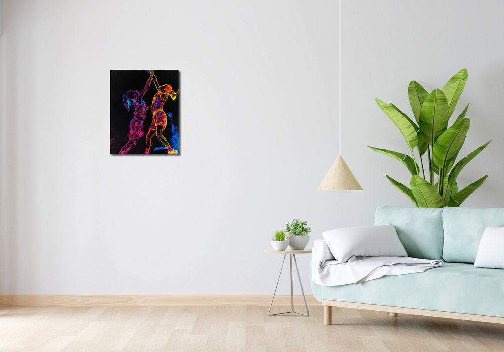 Obraz 40x50cm Mecz W Kosza