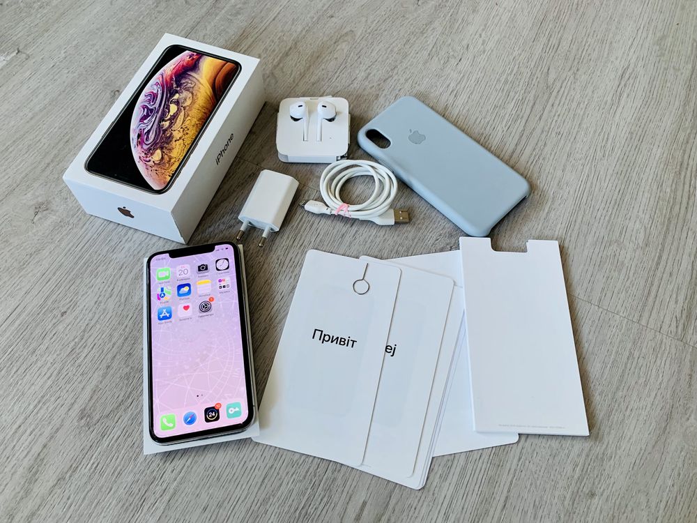 Iphone apple x 256 гб коробка наушники айфон епл 10 зарядка телефон