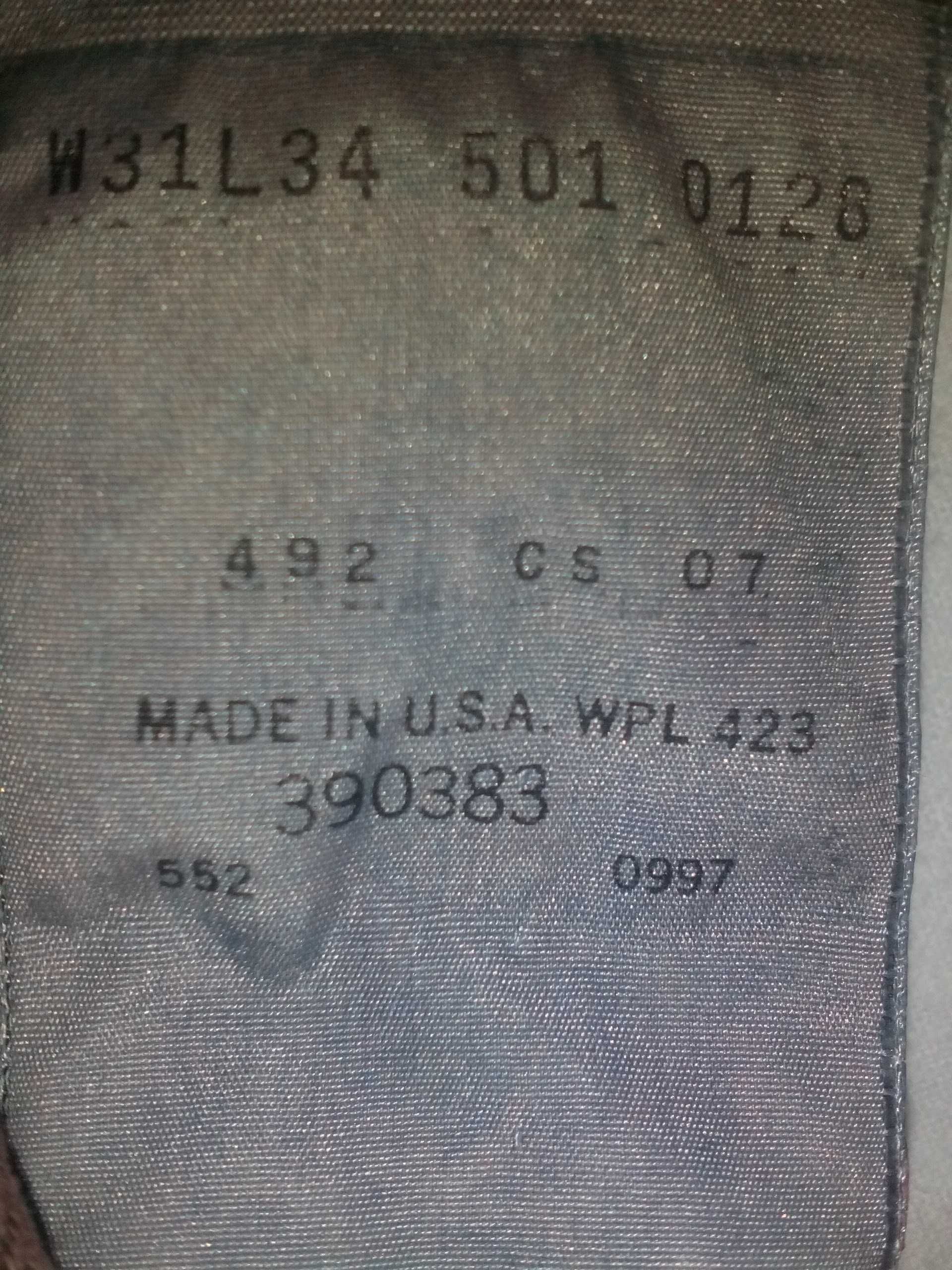 Джинсы Levis 501 оригинал