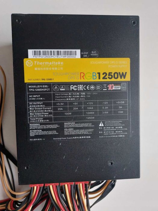 Zasilacz Thermaltake Toughpower DPS G RGB 1250W Titanium