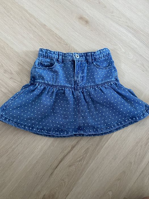 Spódniczka jeans niebieska serca little kids 116 pepco