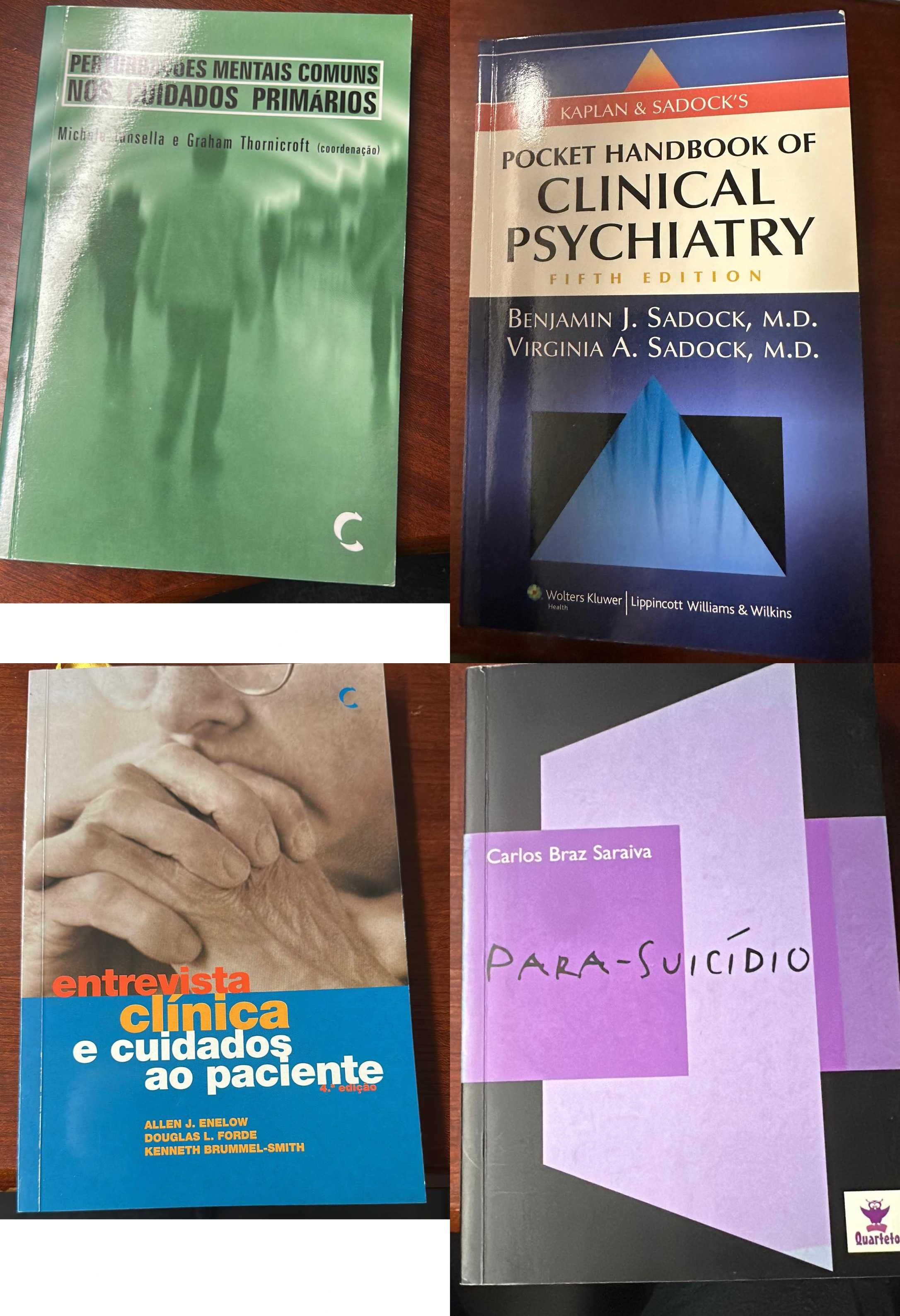 Livros de Psiquiatria, Toxicodependência, Psicoterapia, etc