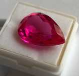 RUBIN   21.7 Ct   łezka , różowy  na pierścionek , do zawieszki