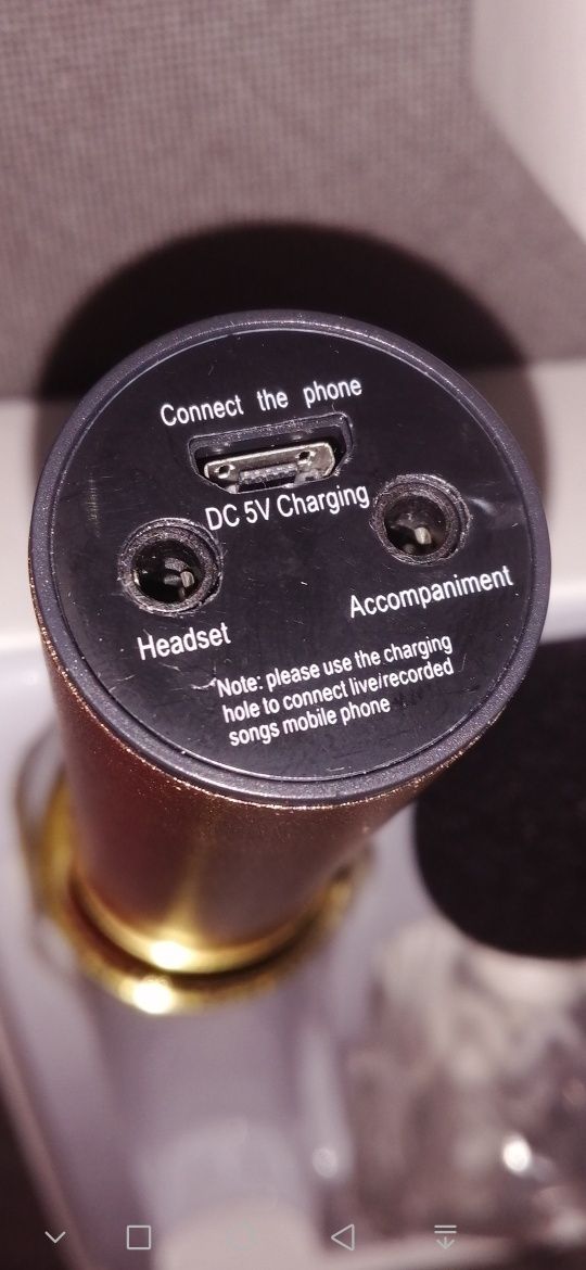 Microfone de mão