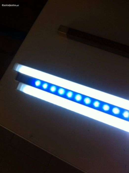 Calhas de Leds p/ aquarios 1 metro ou por medida