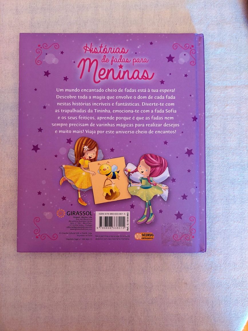 Livro "histórias de fadas para meninas"