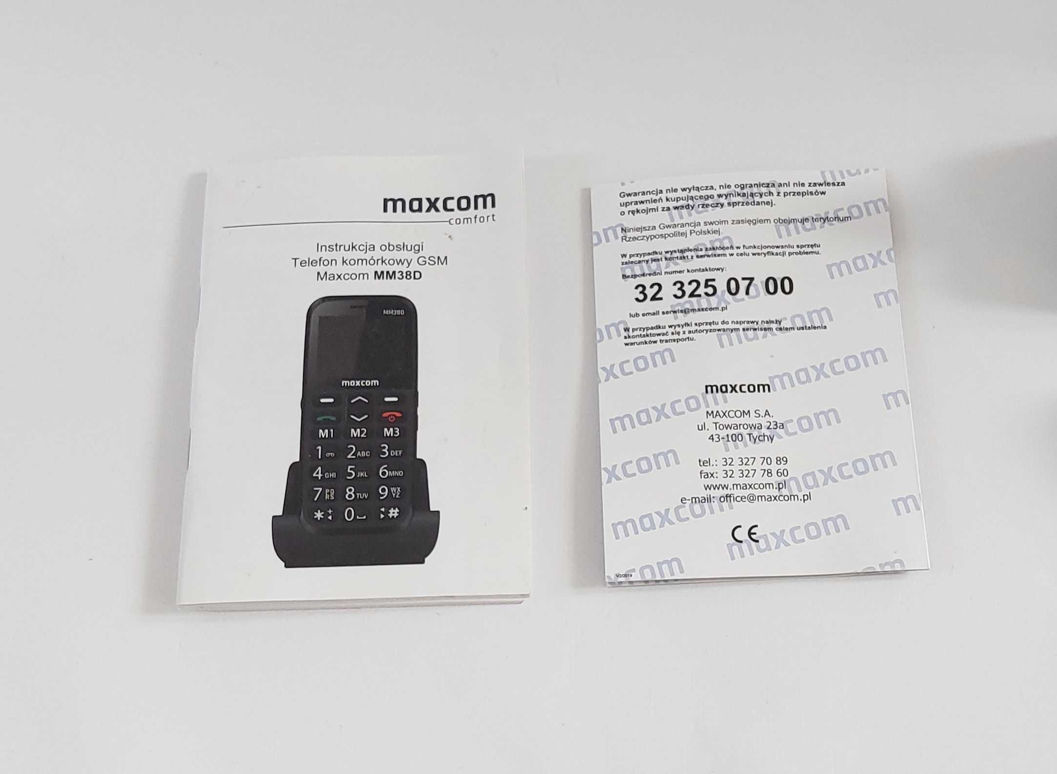 Telefon komórkowy Maxcom MM38D 32 MB 2G czarny