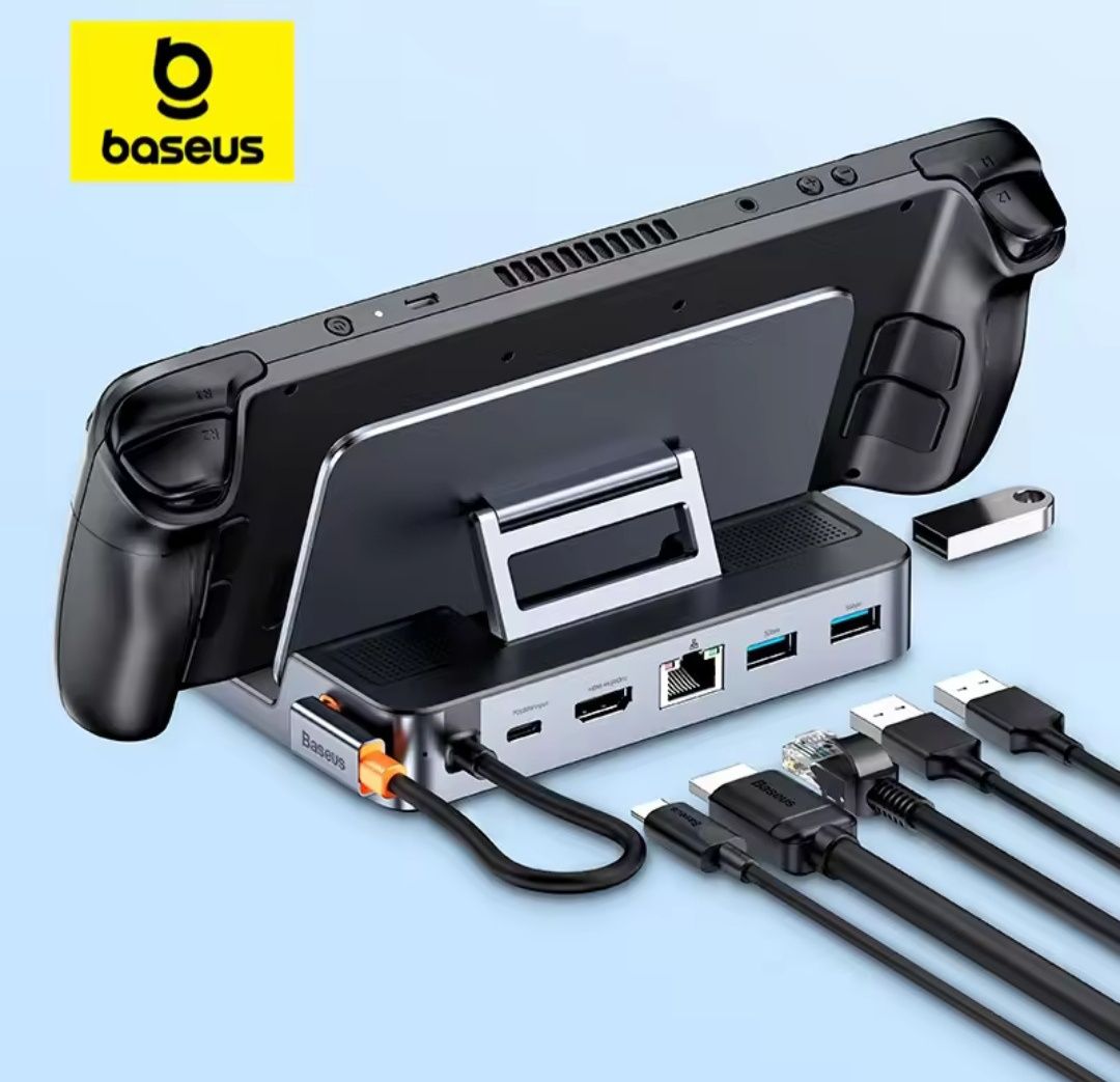 Док станция Baseus 6 в 1  для Steam deck / Rog / Switch