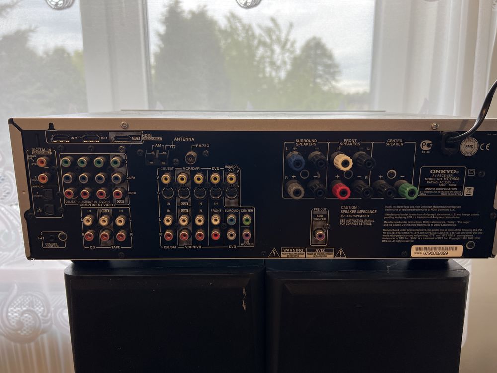 Amplituner HT-R508 plus głośniki HCS9920