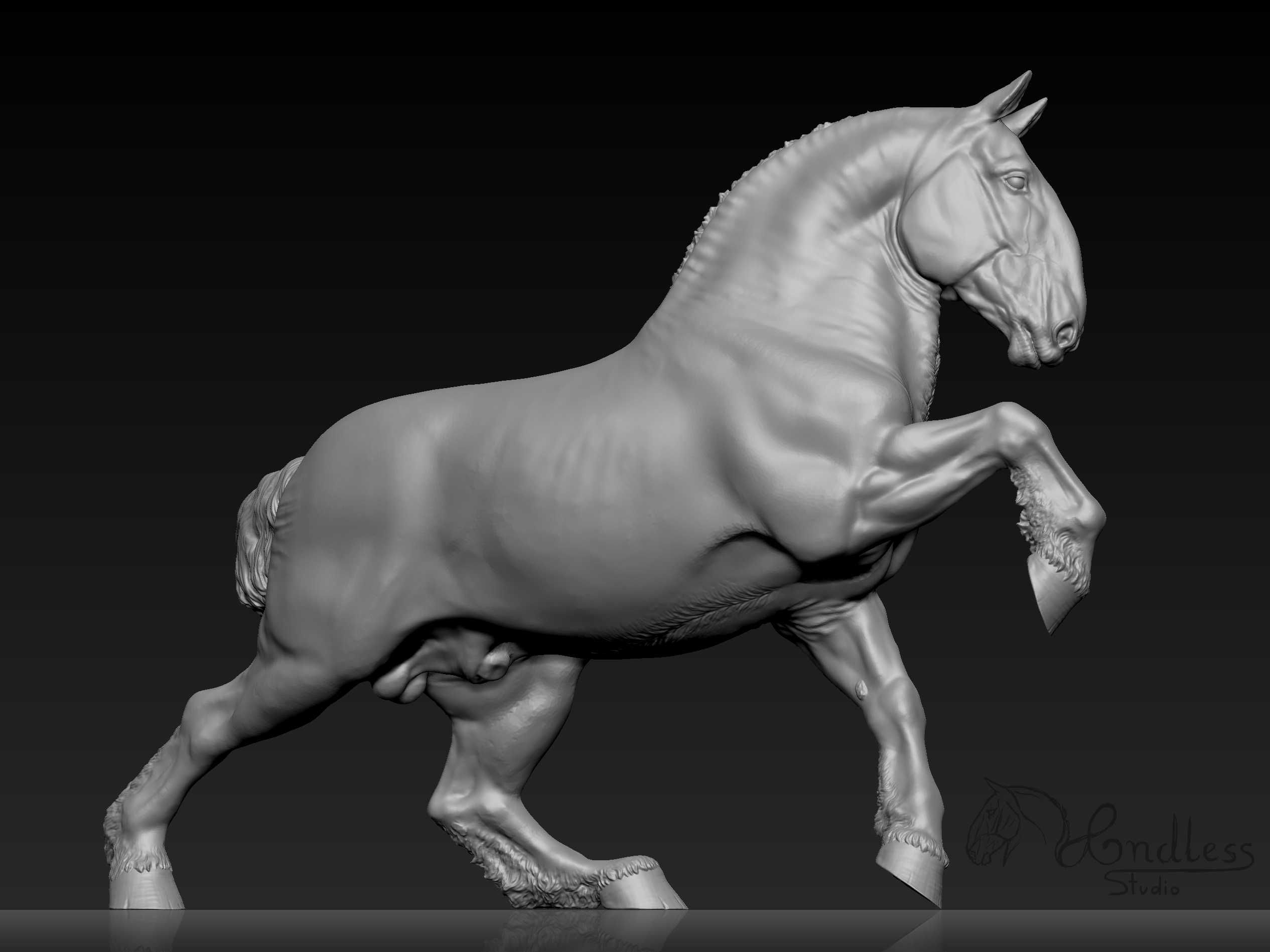 Artist Resin END Xeüqré (skala Breyer PP/Schleich i CollectA LB)