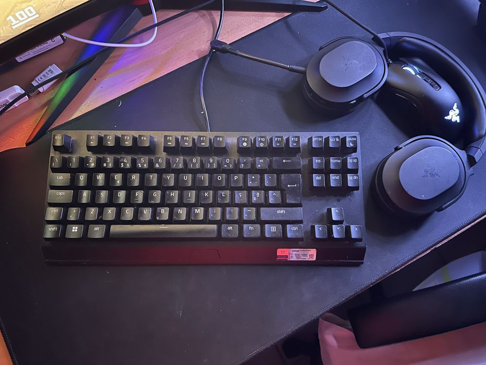 Rato Razer + Teclado Razer + Headsets Razer